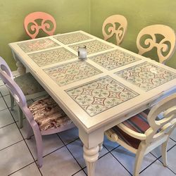 Large Dining Table With 6 Chairs 