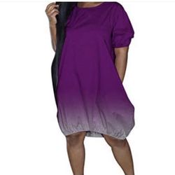 Brand new  Purple ombré dress length comes to mid thigh