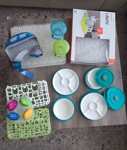 Baby feeding bundle and Boon drying rack