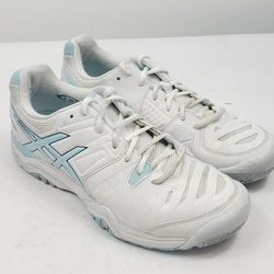 Asics Women's Gel Challenger Tennis Athletic  Sneaker Shoes White E554Y Size 10