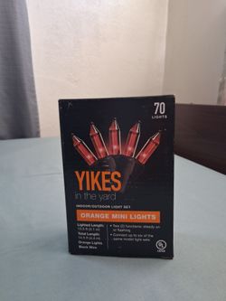 Halloween Decor  Orange Lights  (New)