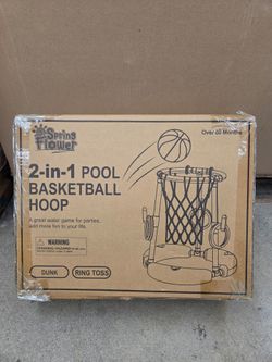 Pool basketball hoop