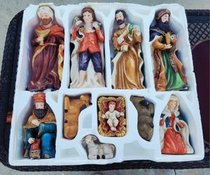 CERAMIC NATIVITY SET/NACIMIENTO DE CERAMICA 