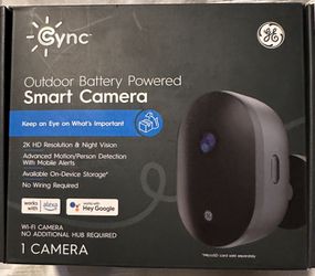  Cync Battery Powered Smart Camera
