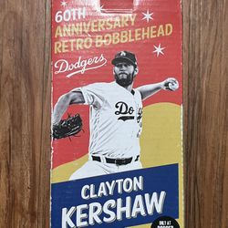 60TH ANNIVERSARI RETRO BOBBLEHEAD CLAYTON KERSHAW