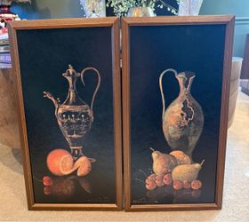 Set of Two Vintage Framed Still Life Wall Art