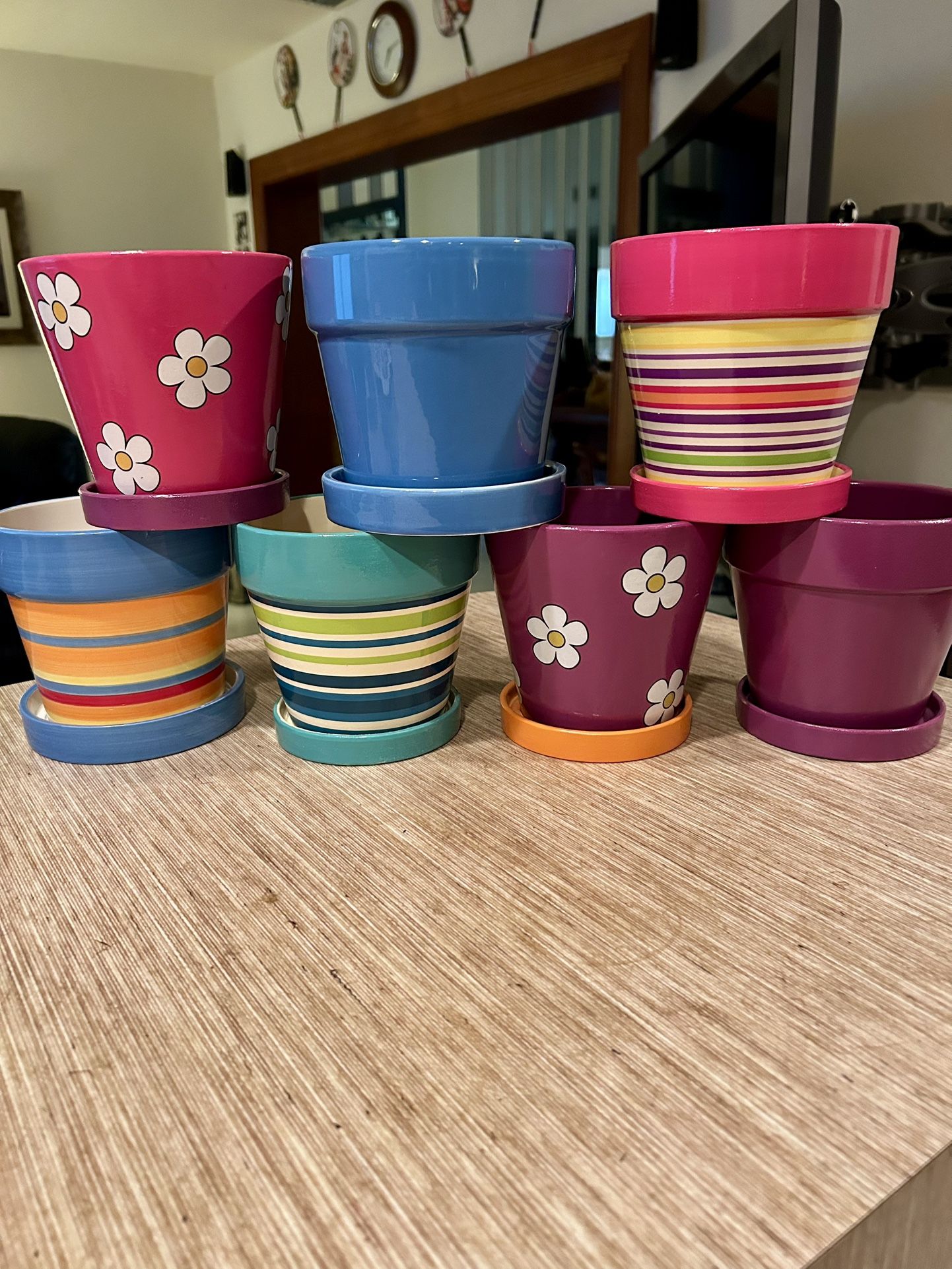 4 /$5 Colorful Flower Pots
