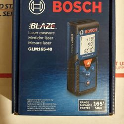 New Bosch BLAZE 165 ft. Laser Distance Tape Measuring Tool with Area and Volume