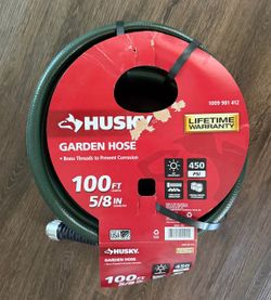 Husky garden hose 5/8 in. x 100 ft. Heavy-Duty Hose