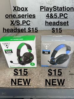 Xbox & PlayStation headset $15 EACH (NEW)