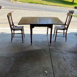 Drop Leaf Table And Chairs