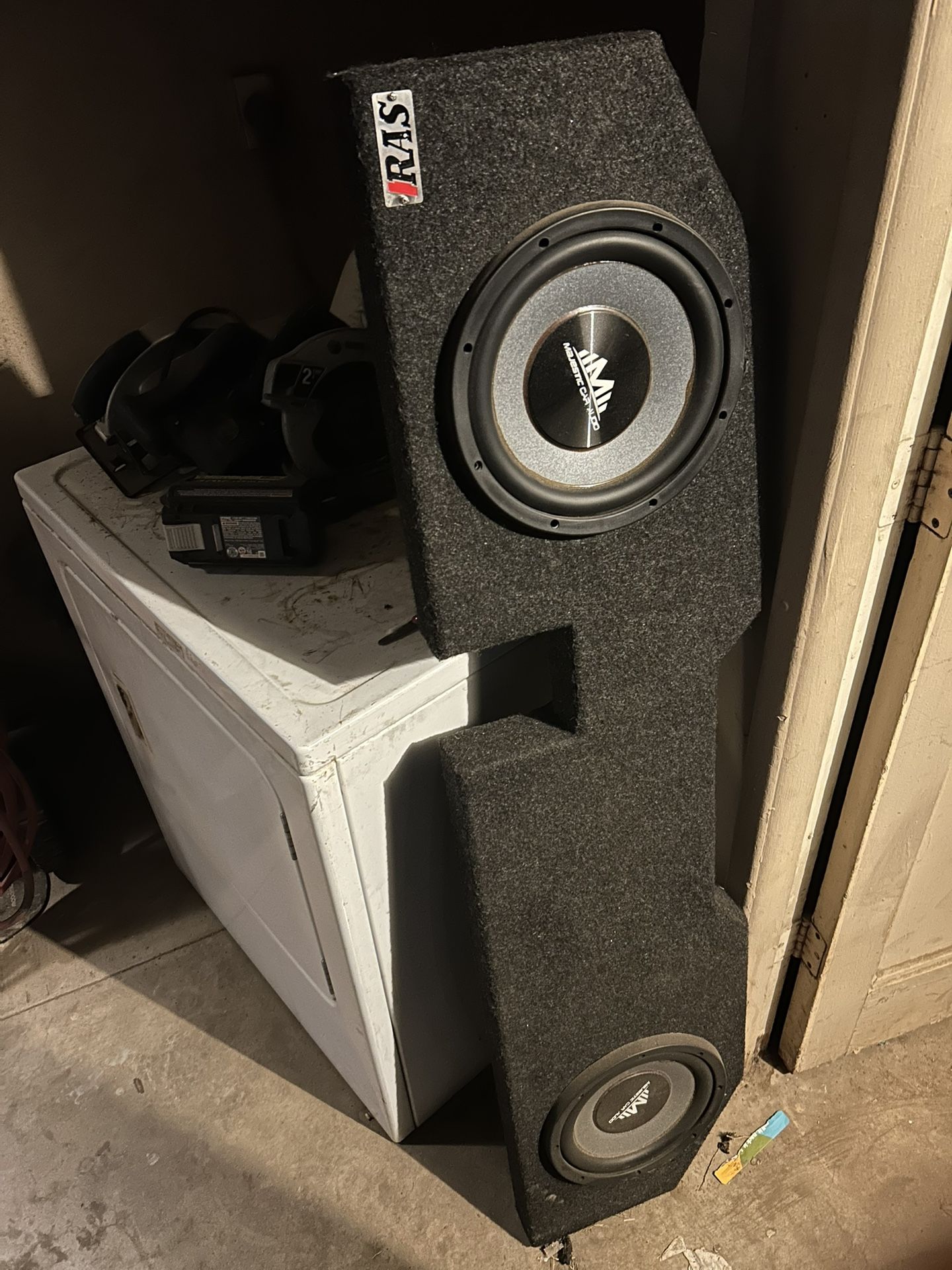 Two 10’s Inch Box For Bottom Of Bench Seat With Speakers