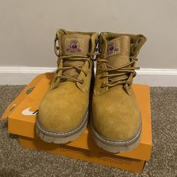 Steel toe work boots