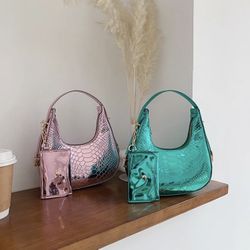 Women's Small All Seasons Pu Leather Streetwear Underarm Bag  