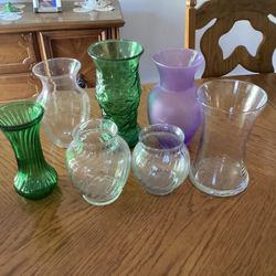 Assorted Glass Vases $2each