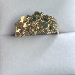 10k Gold Nugget Ring