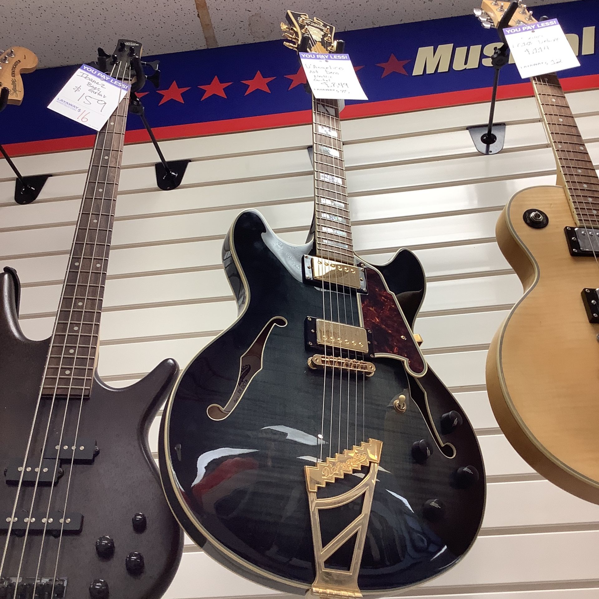 D’Angelico Art Deco Guitar W/ Hard Case