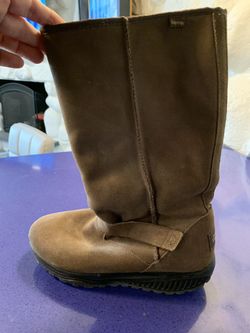Skechers Shape Ups Boots Size 11 Pull On Brown 