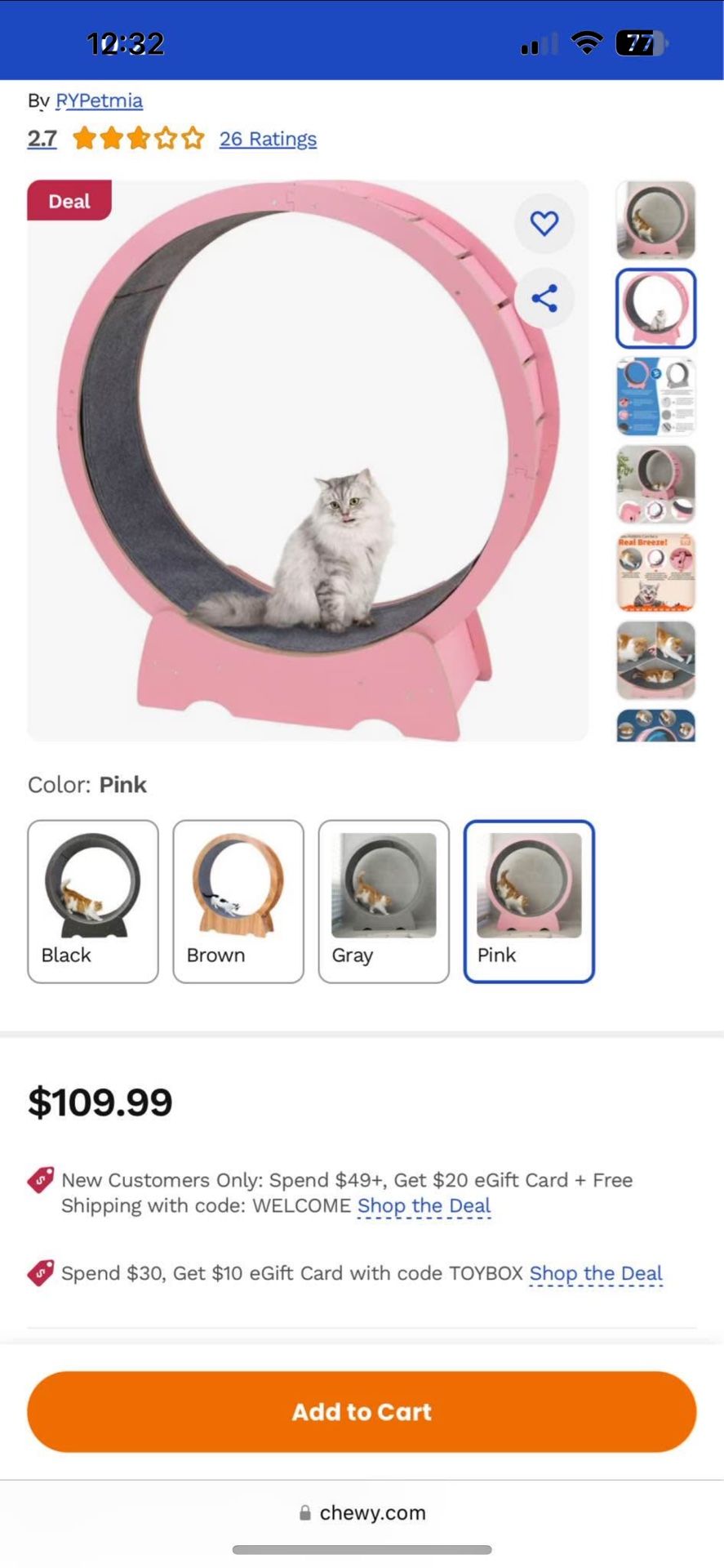 ALL NEW Cat Exercise Wheel