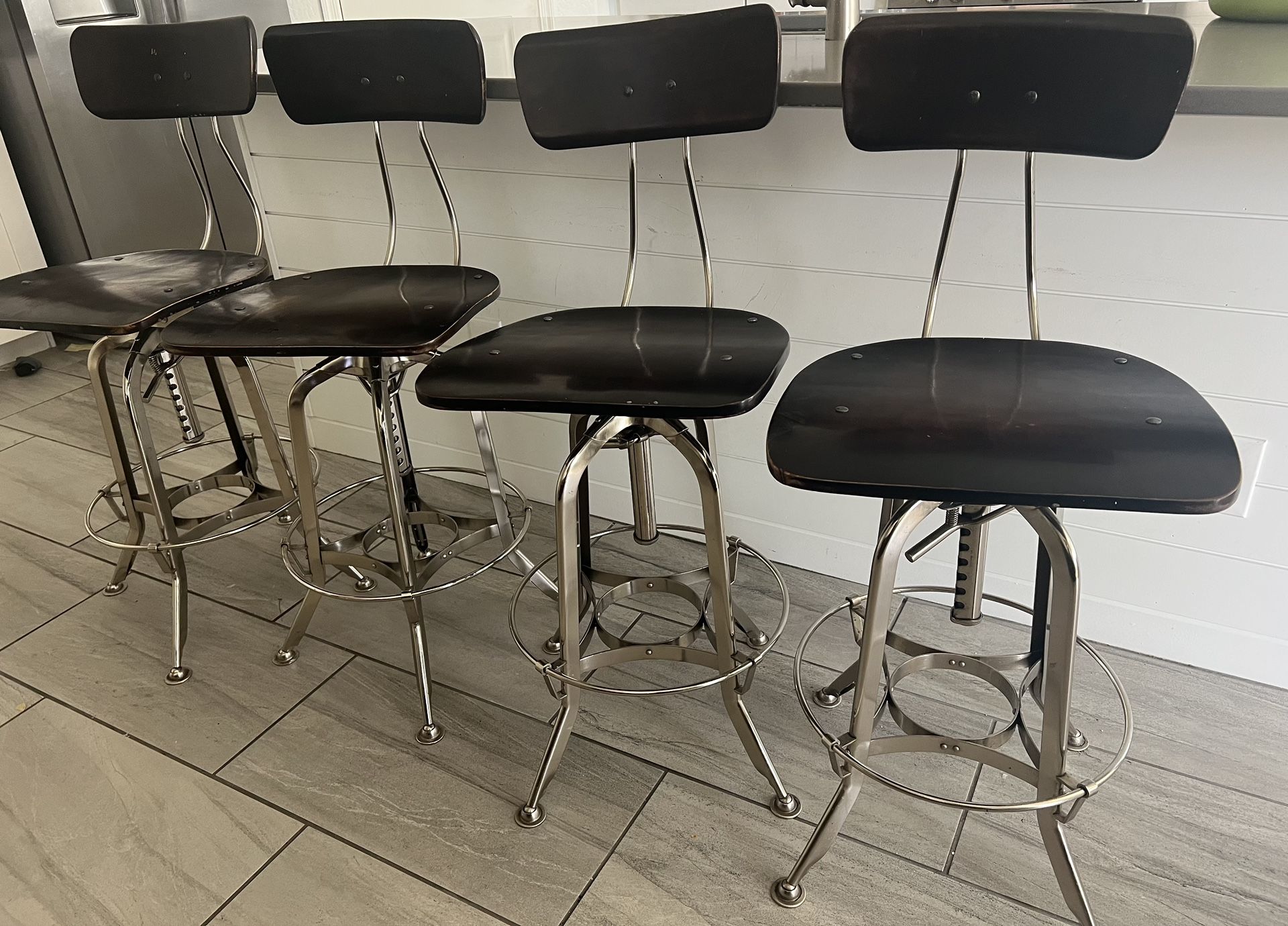 4 Restoration Hardware Barstools Counter Height for Sale in Chandler ...