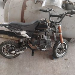 DM001 49cc Off Road Mini Motorcycle Dirt Bike 2 Stroke Black White Gas Scooter