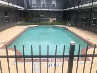 Reminding new pool deck, concrete, tile coping