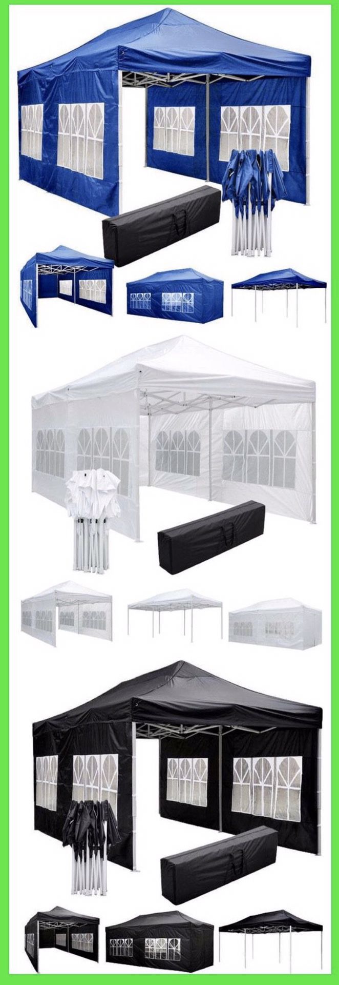 ☀️☀️☀️Heavy Duty Pop Up Canopy Tent with Side Walls☀️☀️☀️