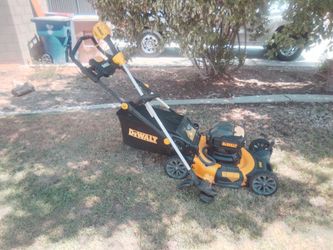 DeWalt lawn mower and weed eater
