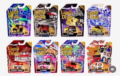 Car tuned liquid death series 1 complete set diecast