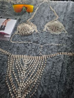 Rhinestone bikini New Never worn