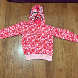 Pink Bape Hoodie Double Hood 