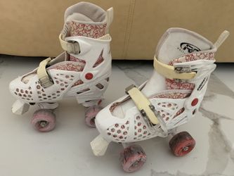 Girls roller skates with adjustable straps