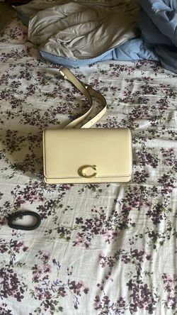Coach Crossbody Bag Cream Leather