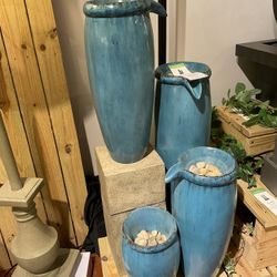 New Vessel Resin Floor Fountain Kenroy Home