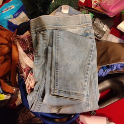 Pul On Denim Jeans Size 14 