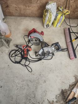 Skill saws and drill