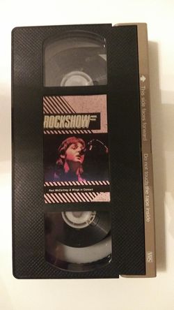 Serious buyers only MPL presents Paul McCartney and Wings Rockshow VHS video 102 minutes and FujiFilm pro 120 6 hours premium high grade blank tape 