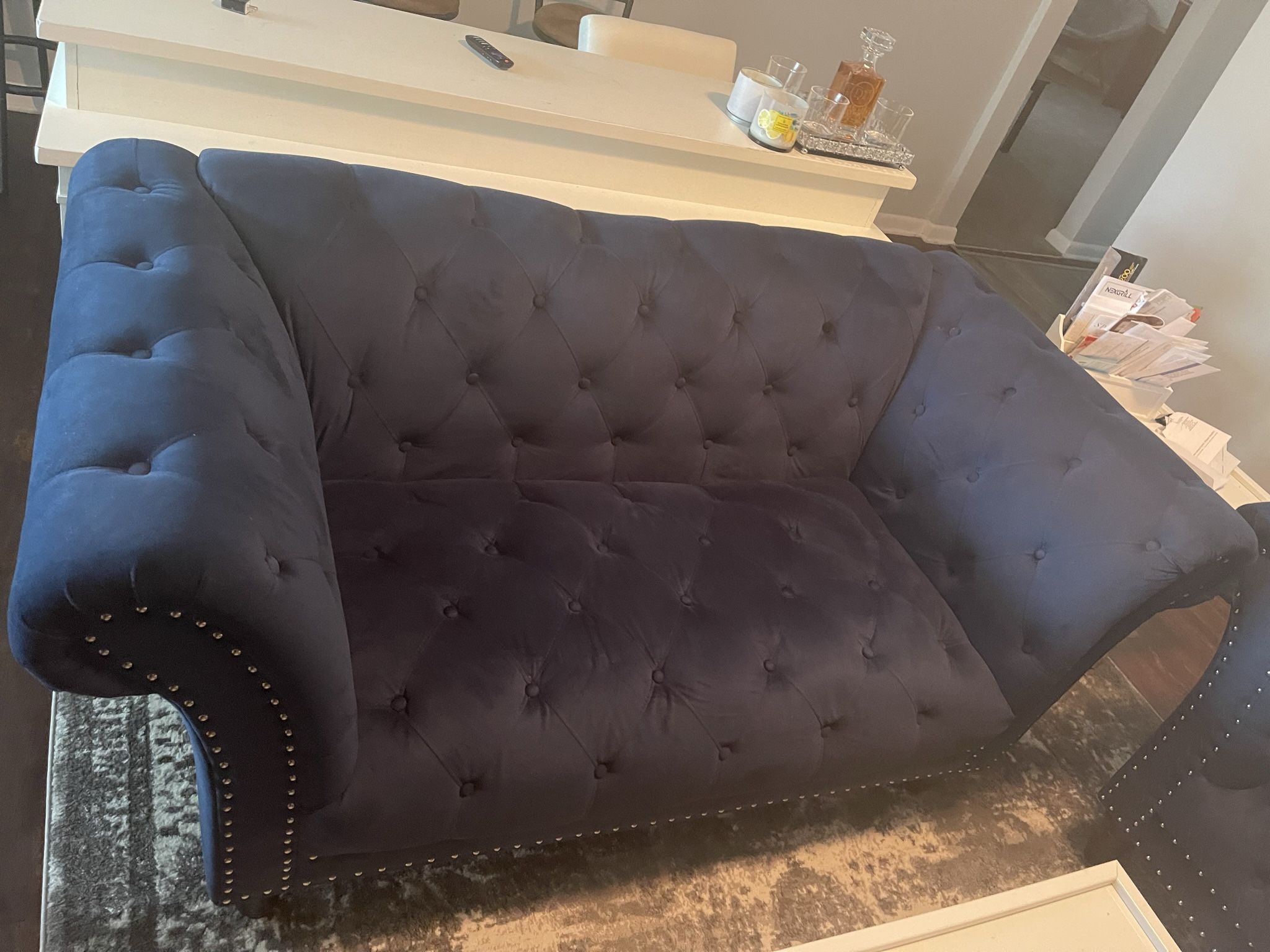 Blue Love Seat