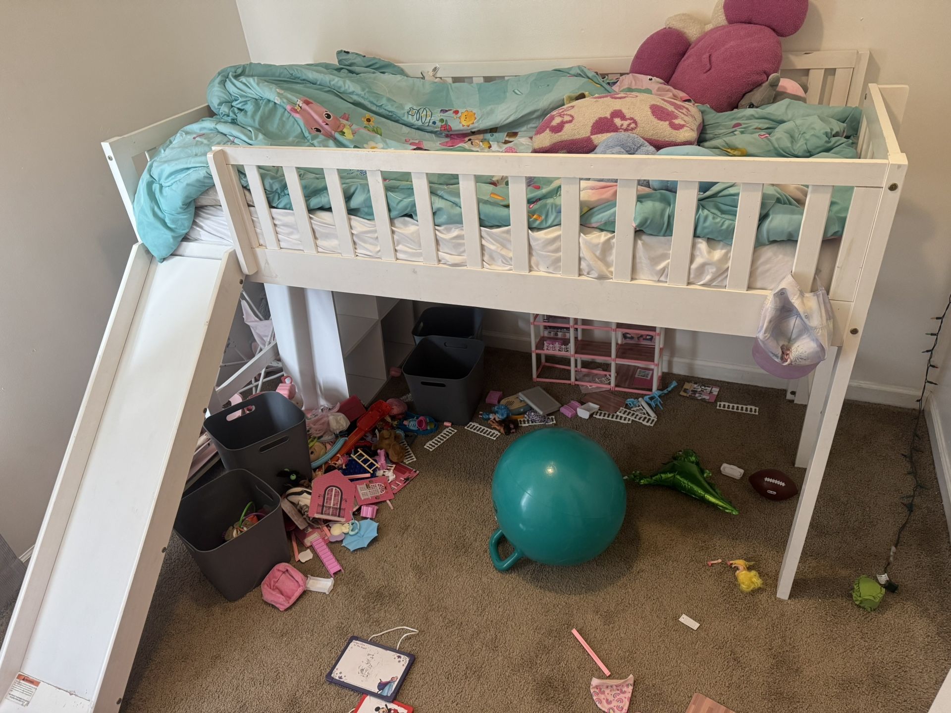 Kids Loft Bed With Slide