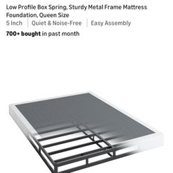 New! 5” Queen size box spring
