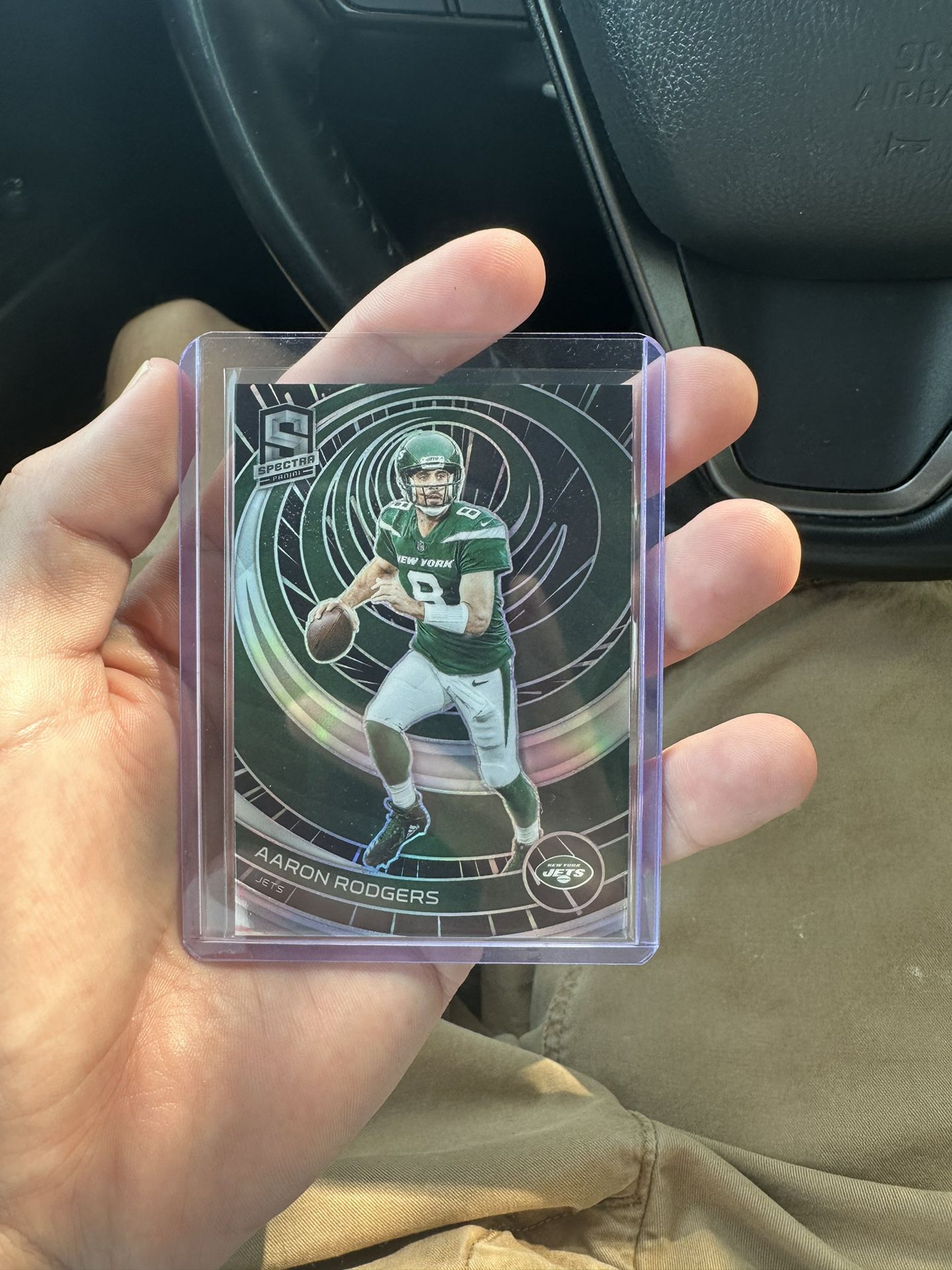 2023 Spectra Jets Aaron Rodgers /75