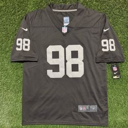 Raiders Black #98 Crosby Adult NFL FootBall Jersey