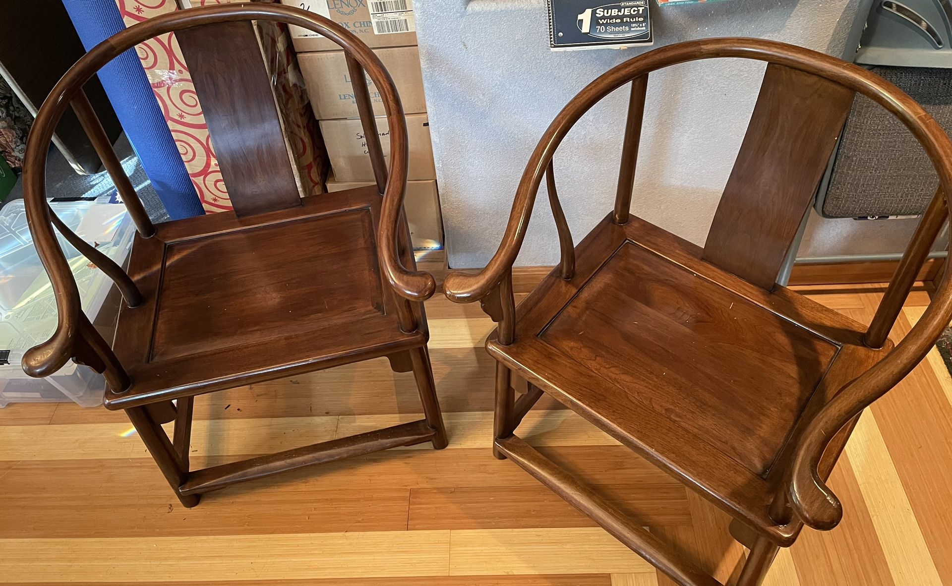 Maria Yee Ming Horseshoe Armchairs