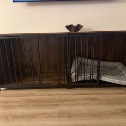 2 Dog Kennel Accent Storage
