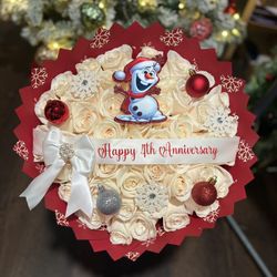 Christmas Ramo Buchon Flower Roses Bouquet Roses