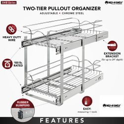 Pull Out Shelves Rev a Shelf 100 Pound Capacity. 