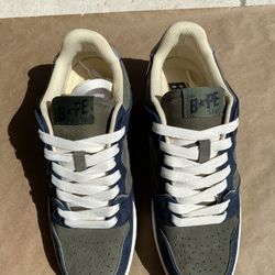 Bape Sk8sta Navy, Sz 9