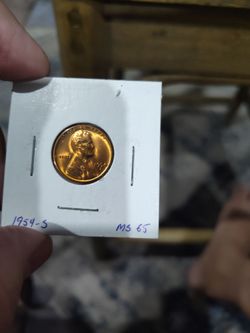 1954-S Lincoln Wheat Penny MS65