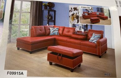Sectional color rojos