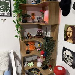 Corner bookshelf